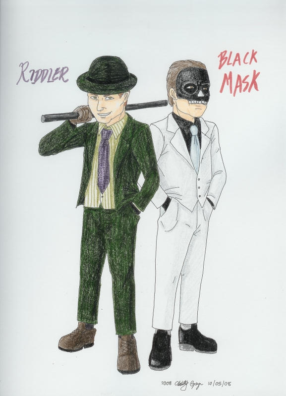 Riddler and Black Mask by Moyayuki on DeviantArt