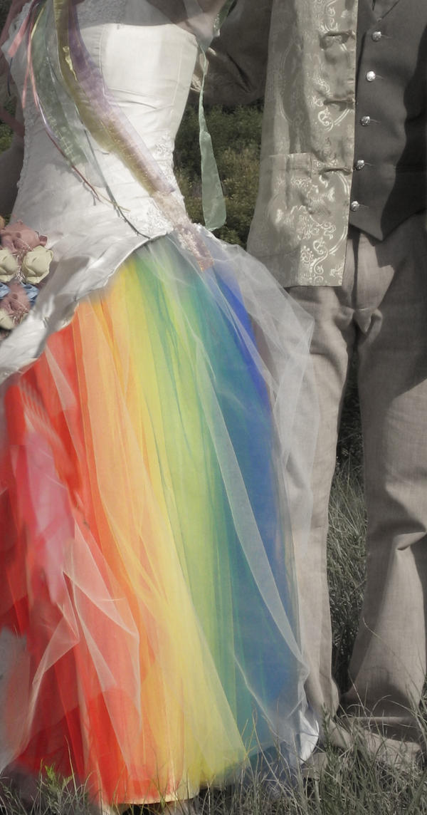 My Rainbow Wedding Dress