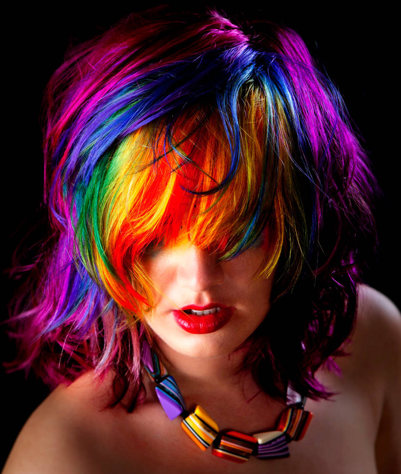 Anya Goy's Rainbow Hair by littlehippy Anya Goy's Rainbow Hair by littlehippy