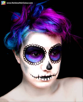 Sugar Skull Hair and Makeup