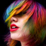 Rainbow Ombre Hair