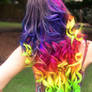 Rainbow Hair Extensions Hand Dyed by Anya Goy