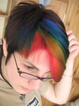Rainbow Hair by littlehippy