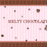 Melty Choco Pink Background