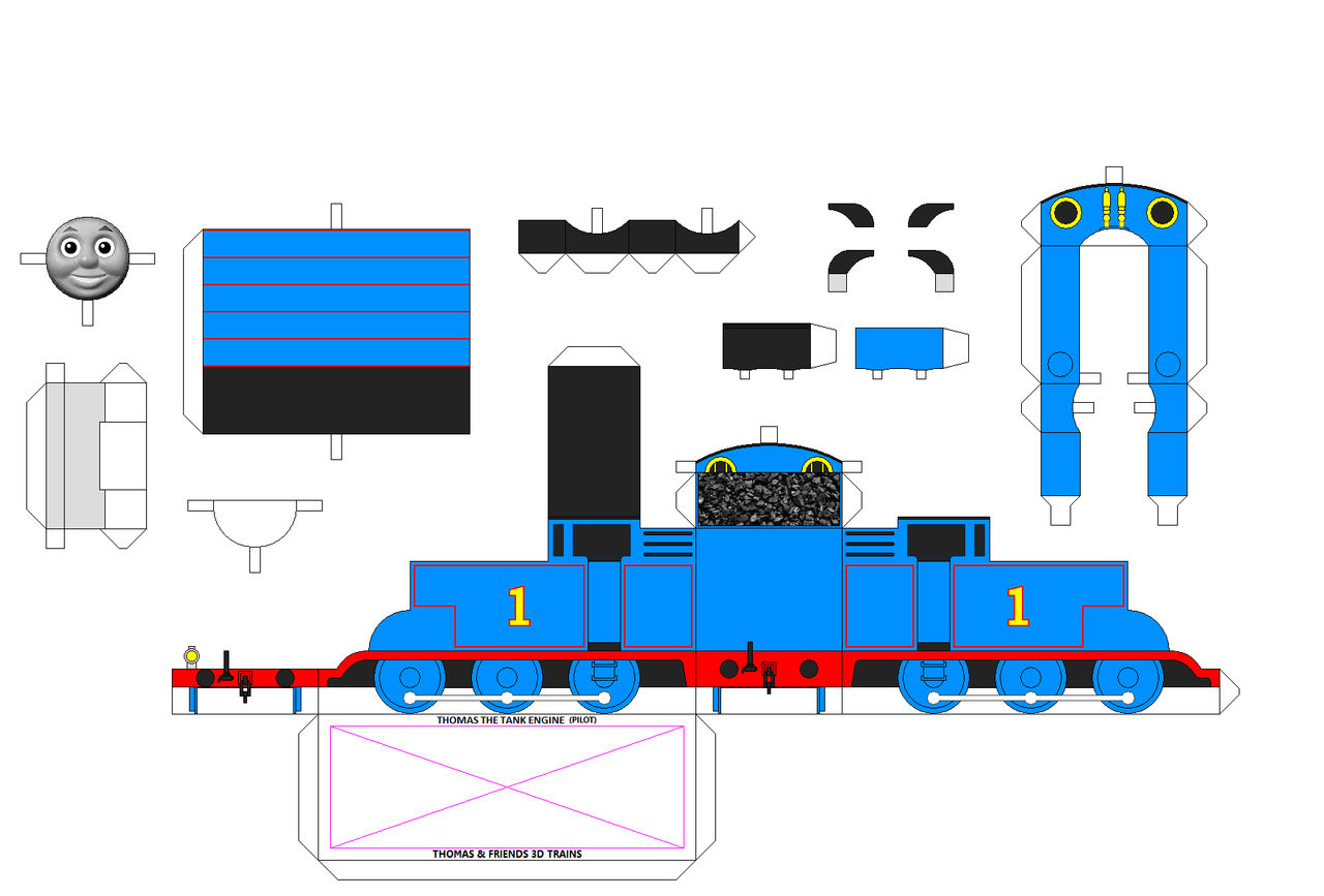 Papercraft Rws Gordon TAF 3D Pilot Thomas The Tank Engine by isai09 on DeviantArt