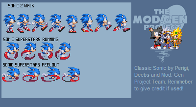 Modgen Classic Sonic Custom Sprites by isai09 on DeviantArt