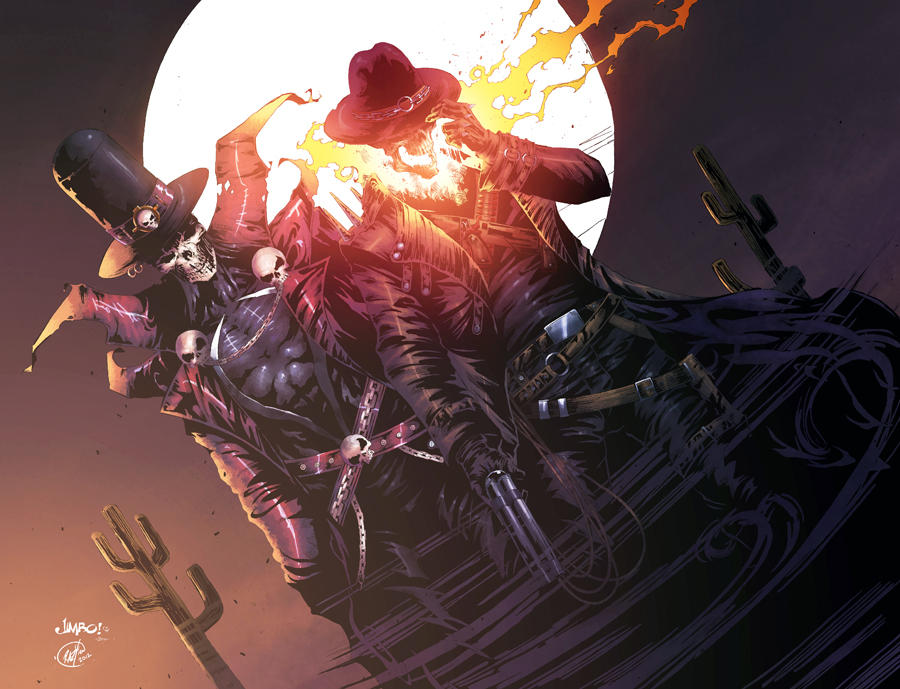 Gunmen Rider Gunslinger Spawn And Western Ghost Rider by DEADNEMO on DeviantArt