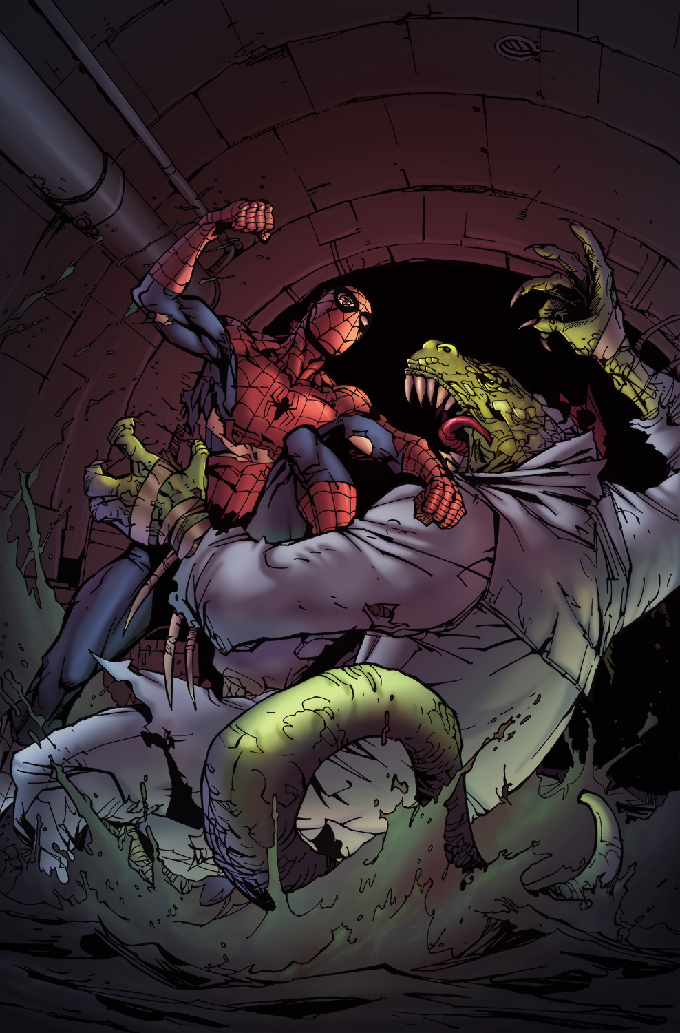 Spidey vs Croc