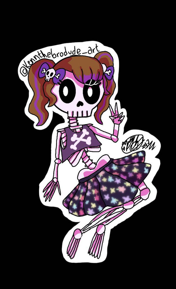 Skele-girl by kennthebrodude on DeviantArt