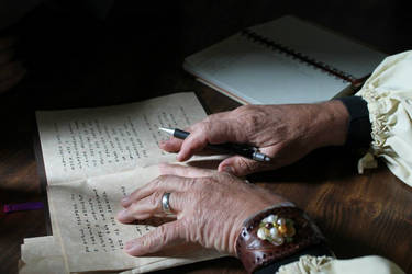 An Old Bard's Hands