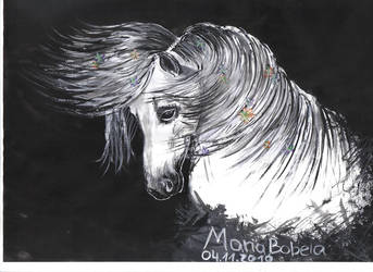 horse by paints