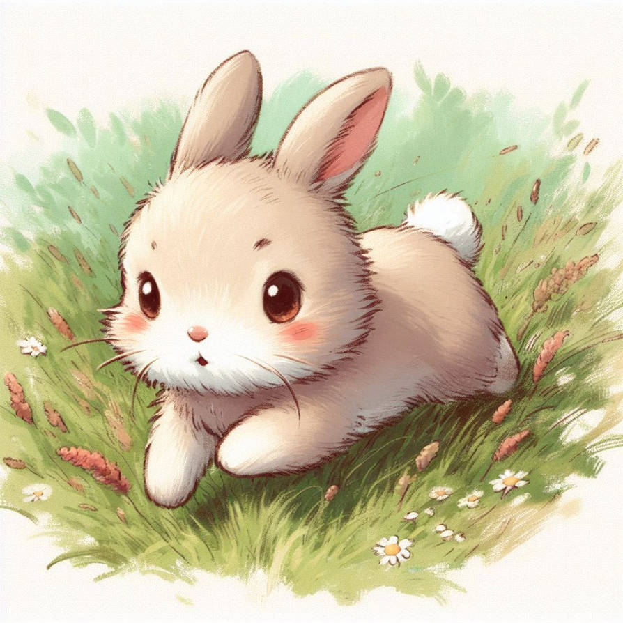 Deviantart Mini Rabbit Little Rabbit Runs in The Meadow by Huxianshi on DeviantArt