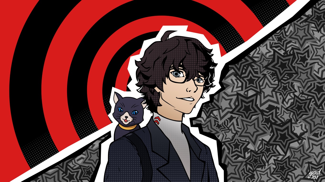 Persona 5 - Joker and Mona — Radiant Grey