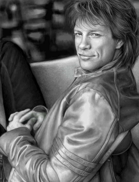 Black + White Jon Bon Jovi