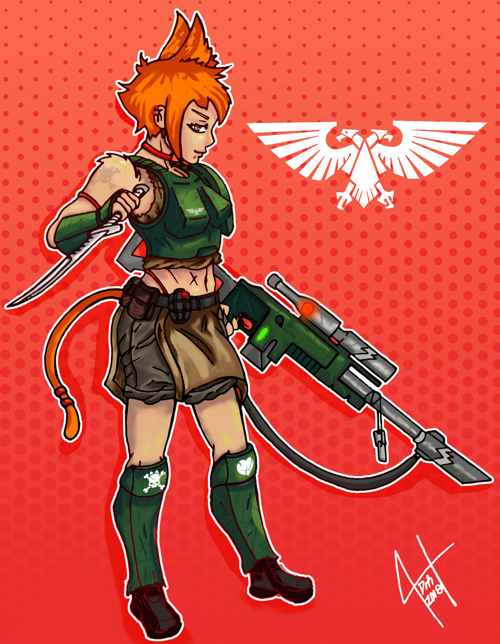 Alt Systems: Nominal on X: The (still)unnamed Canopian Tactical, catgirls  40k 