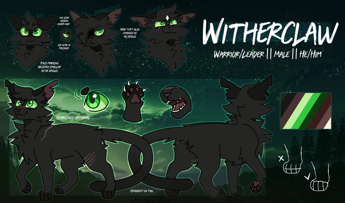 Warrior Cats Character Sheet by South-Williams on DeviantArt