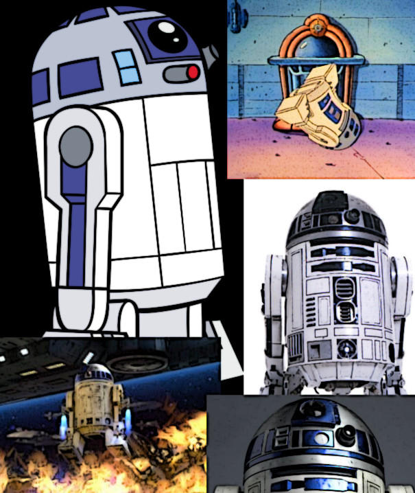 Collage of R2-D2 by LadyIlona1984 on DeviantArt