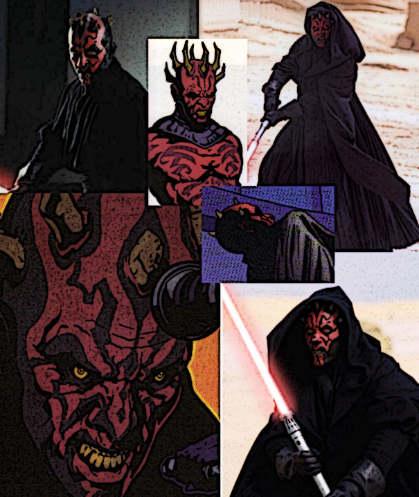 Collage of Darth Maul