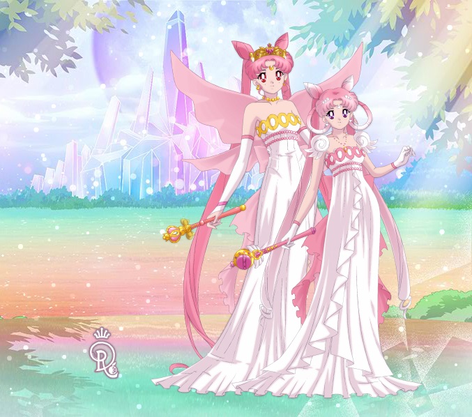 Queen Serenity III and Princess Pearl Serenity 