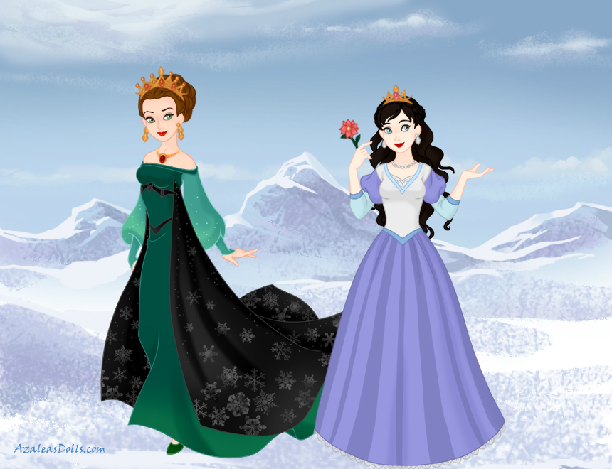 AzaleasDolls SnowQueenScene - Disney Princesses 4 by CheshireScalliArt on  DeviantArt