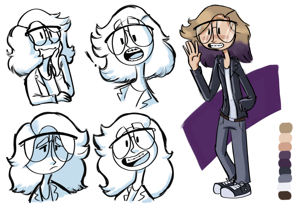 Character Design Expression Sheet by FrenchfryPortfolio on DeviantArt