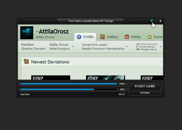 Simple Launcher Interface by AttilaOrosz on DeviantArt