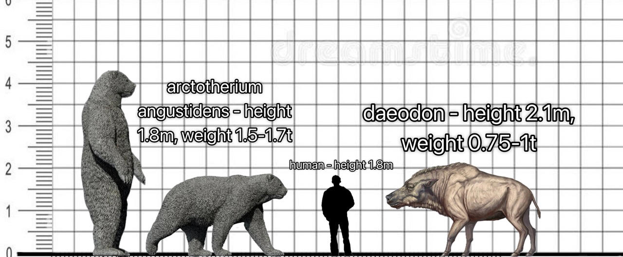 arctotherium angustidens and daeodon by beninja1728 on DeviantArt