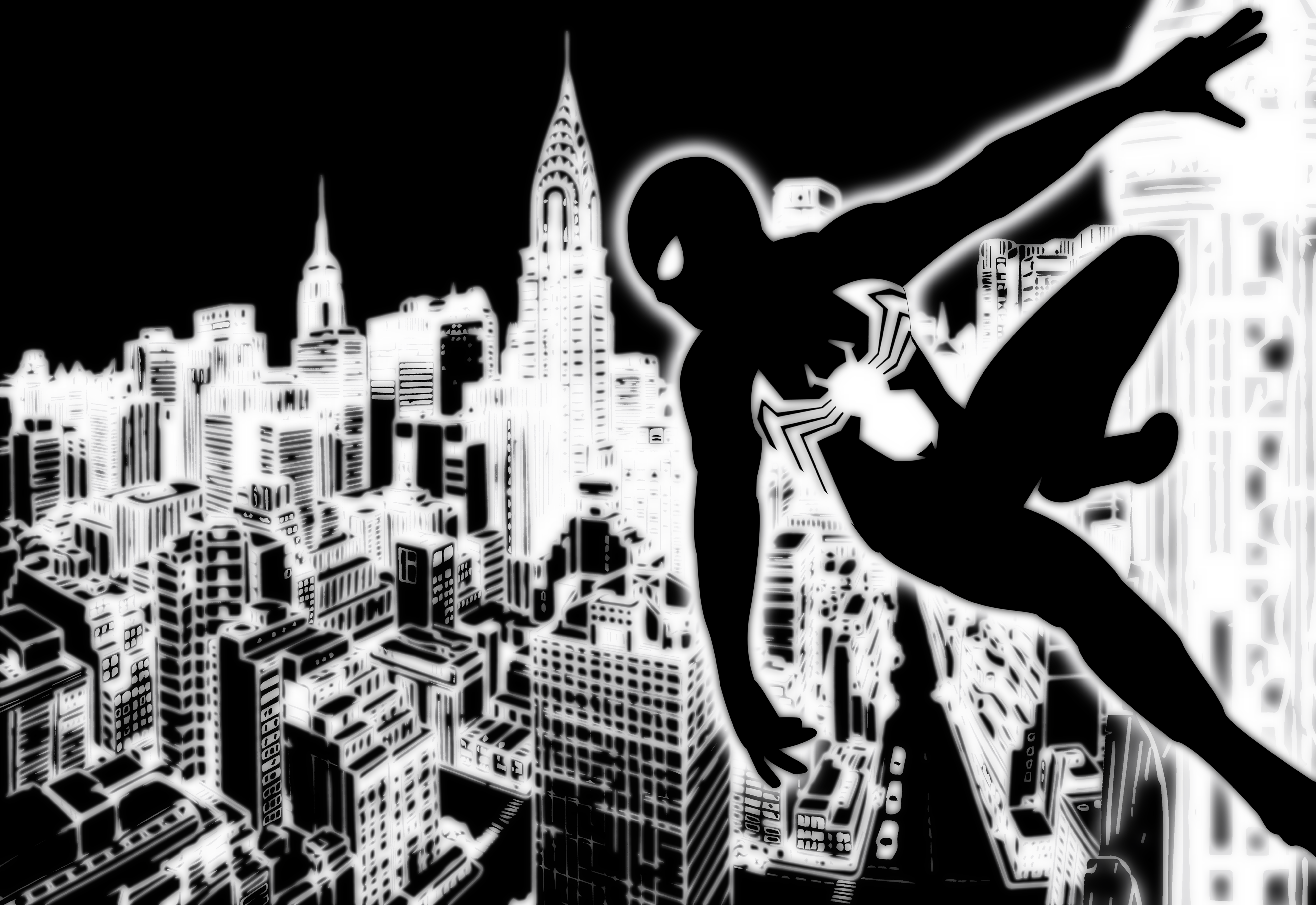 Black Suit Spider-Man Symbiote Wallpaper by bat123spider on DeviantArt Black Suit Spider-Man Symbiote Wallpaper by bat123spider on DeviantArt