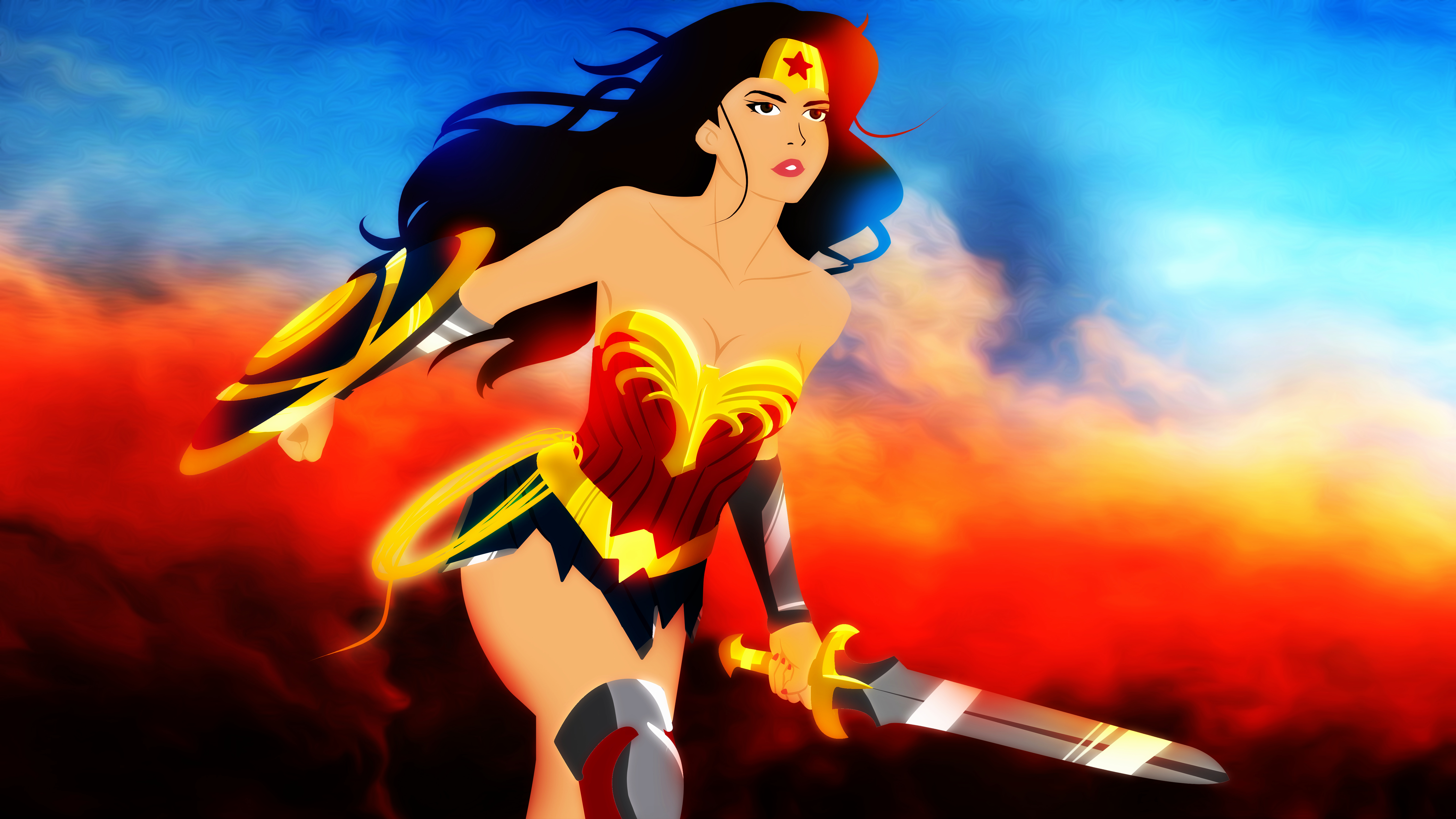 Wonder Woman 2017 Movie Animated style by bat123spider on DeviantArt