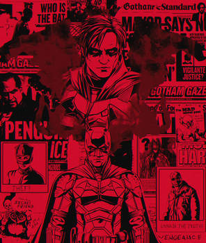 THE BATMAN 2022 WALLPAPER RED