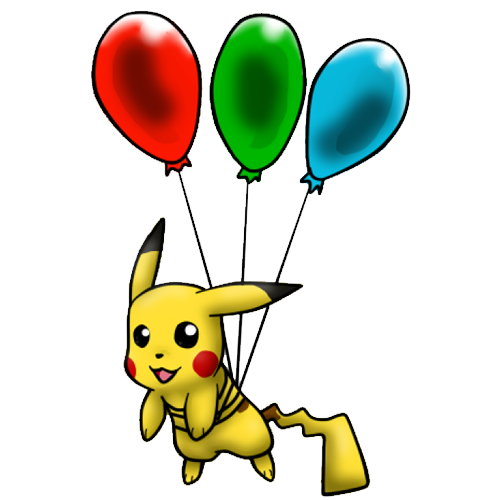 Floating Pikachu