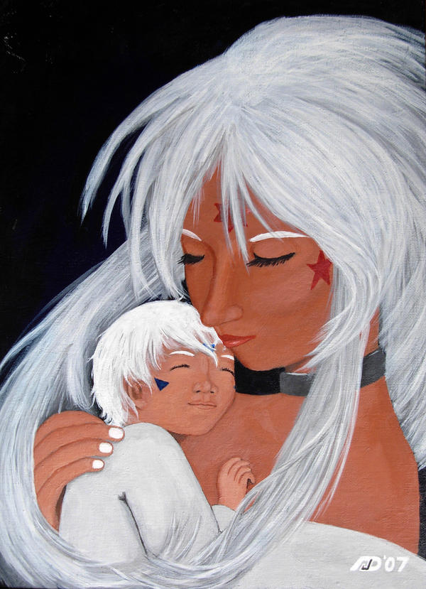 Mama Hild and baby Urd by CaptainNerd