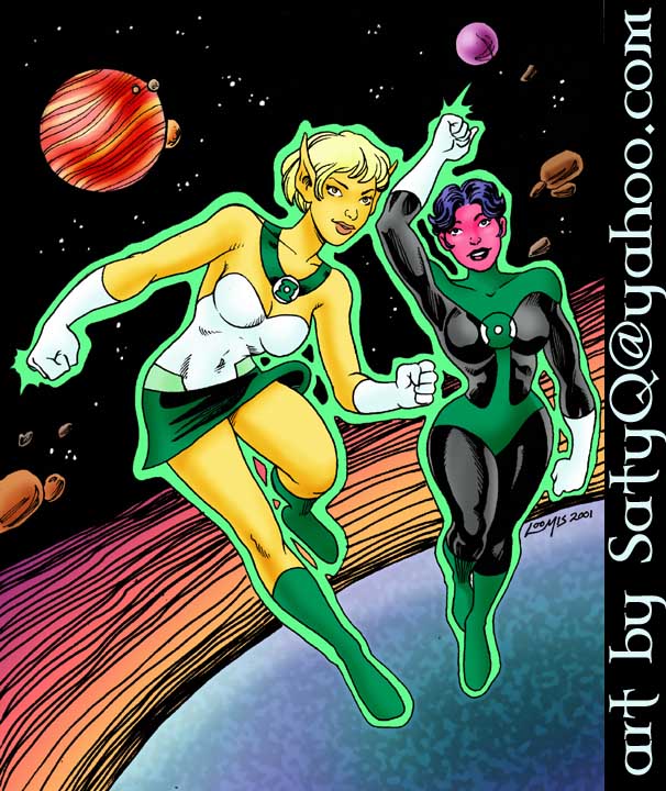 Green Lanterns Katma + Arisia