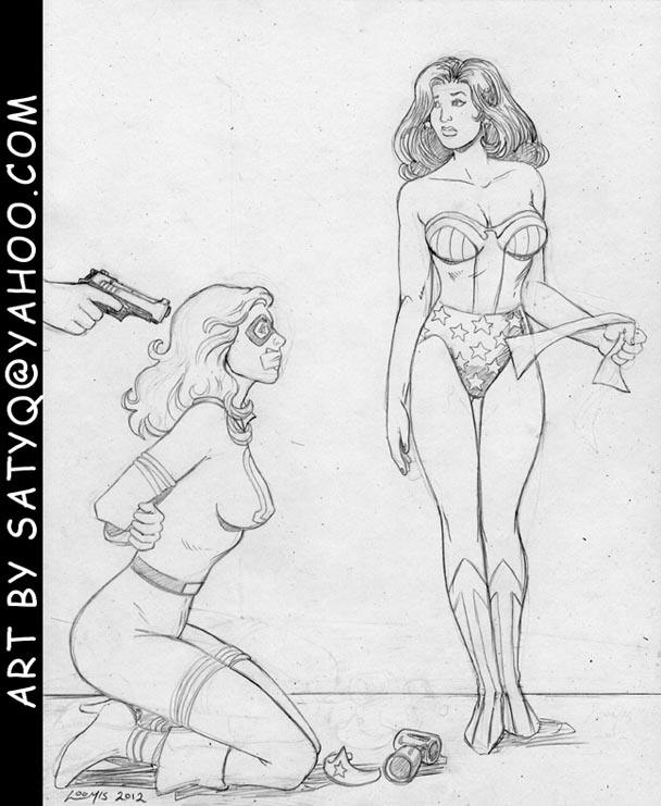 Liberty Belle and Wonder Woman captured by...?