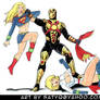 Supergirl and Power Girl vs. Reactron