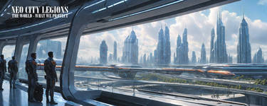 Neo Cityscape. THE WORLD WHAT WE PROTECT