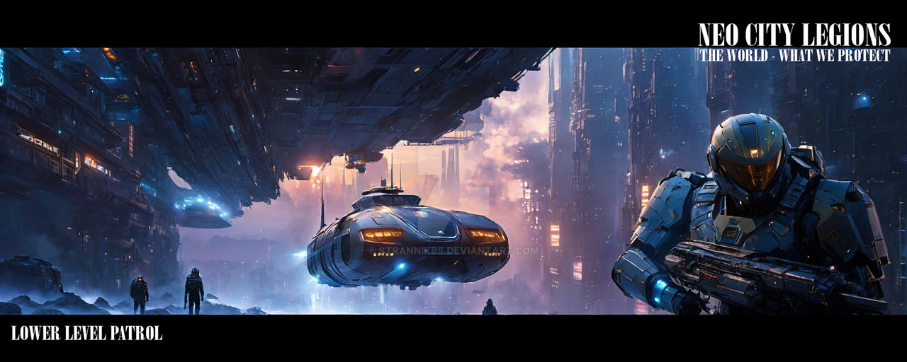 Neo City Scape. LOWER LEVEL PATROL