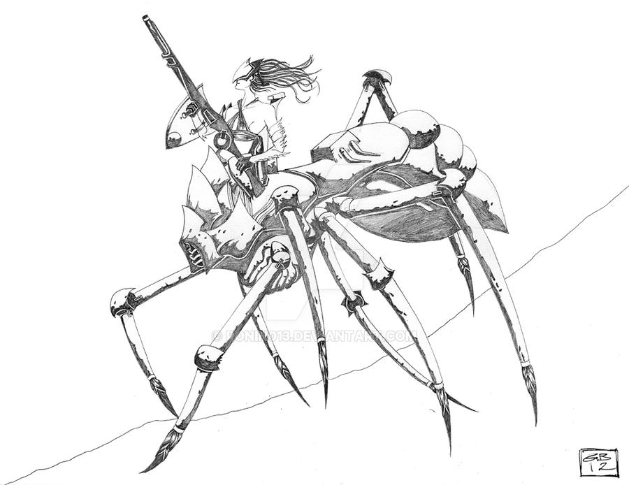 Spider Mech Rider. by RONIN013 on DeviantArt
