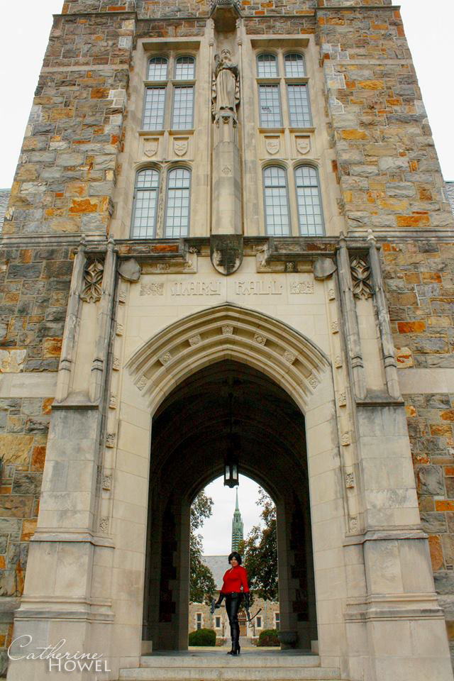 Entering the cathedral