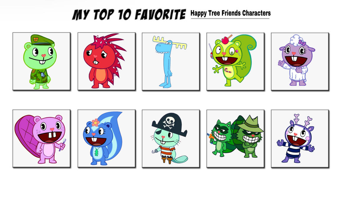 Top 10 Favorite Htf Characters by Kingentheo1 on DeviantArt