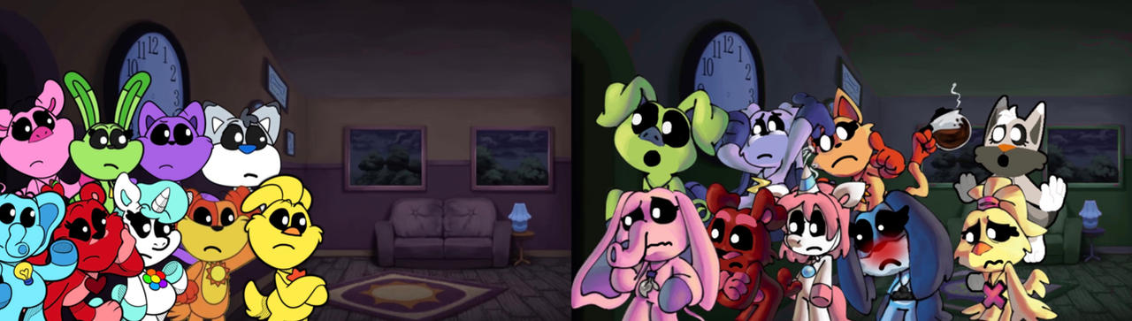 The Smiling Critters Meet The Frowning Critters by Kingentheo1 on ...