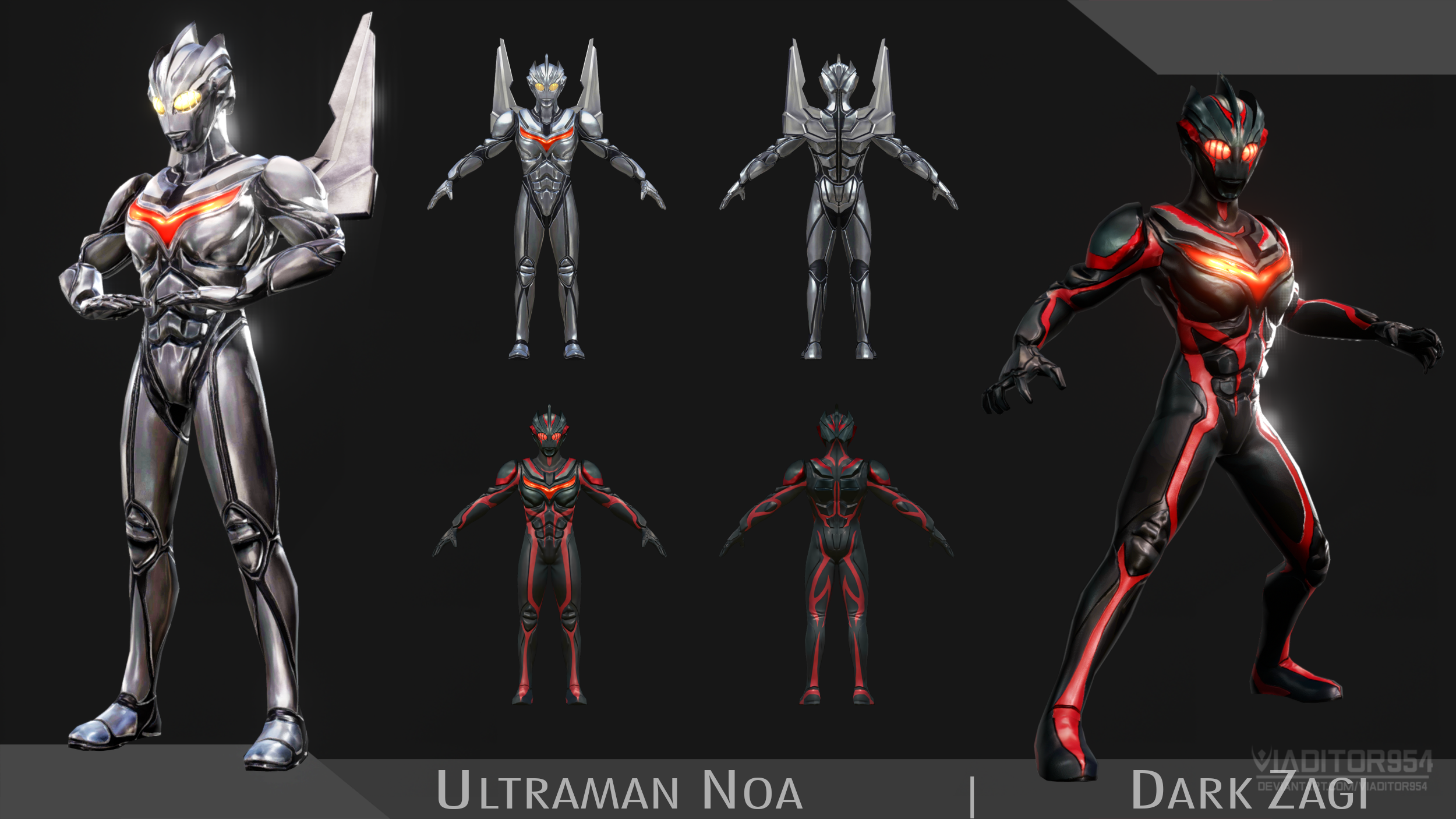 Zagi Ultraman Noa Vs Dark Zagi