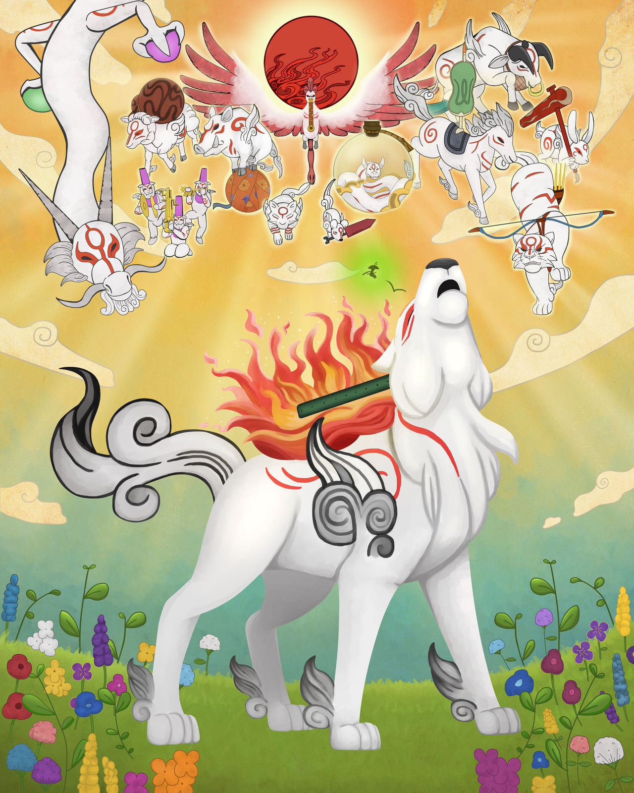 Okami by WistfulGem on DeviantArt