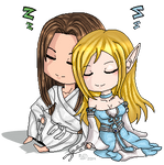 Sleeping Pair: AdrenXShandril by Firetiger215