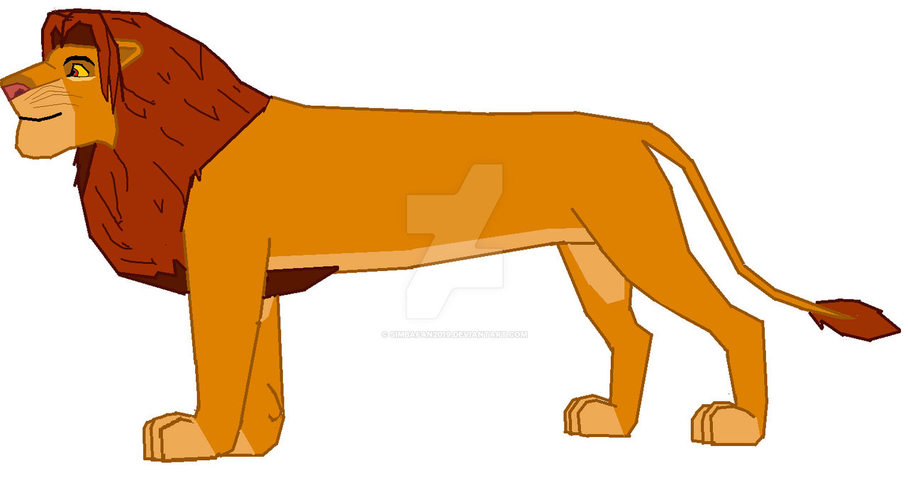 Young Adult Simba Full Body by SimbaFan2019 on DeviantArt