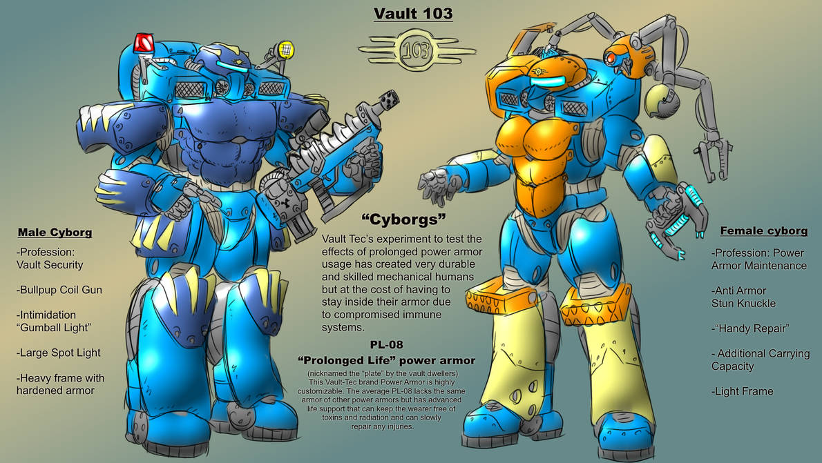 Vault 103 Cyborgs by jaromcswenson on DeviantArt