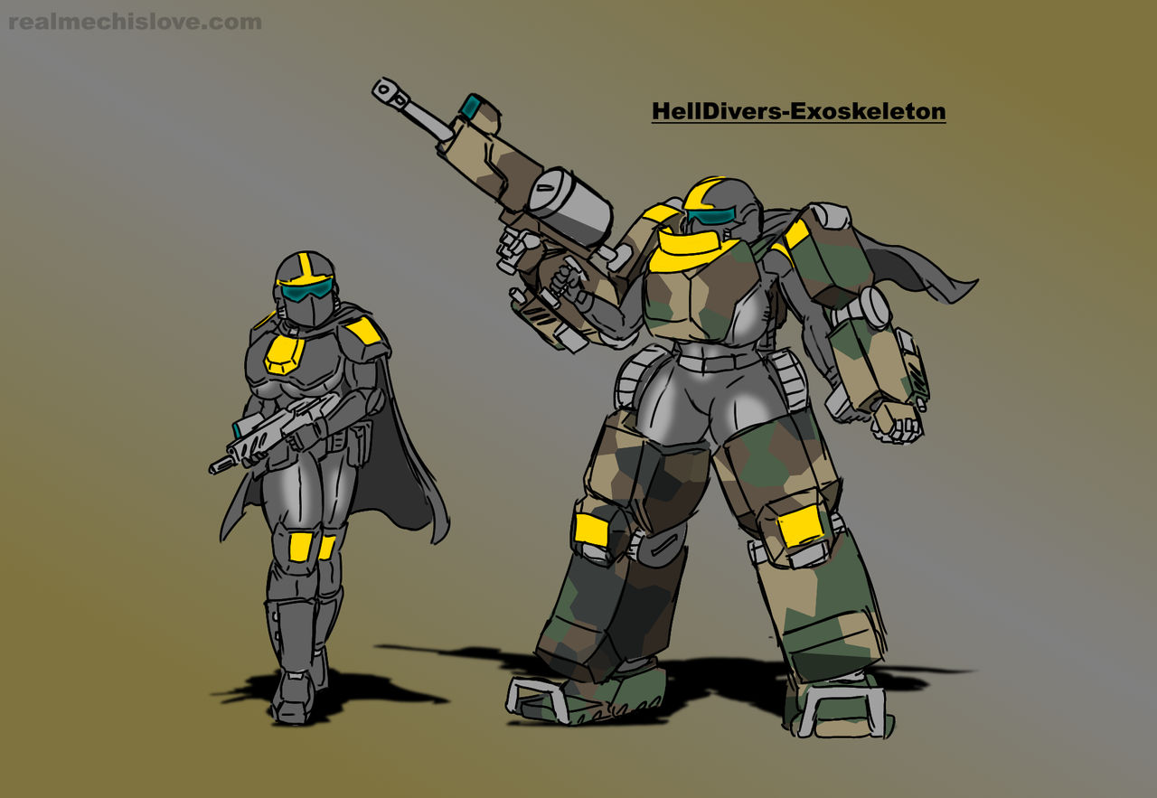 Helldivers derp art-Exoskeleton by jaromcswenson on DeviantArt