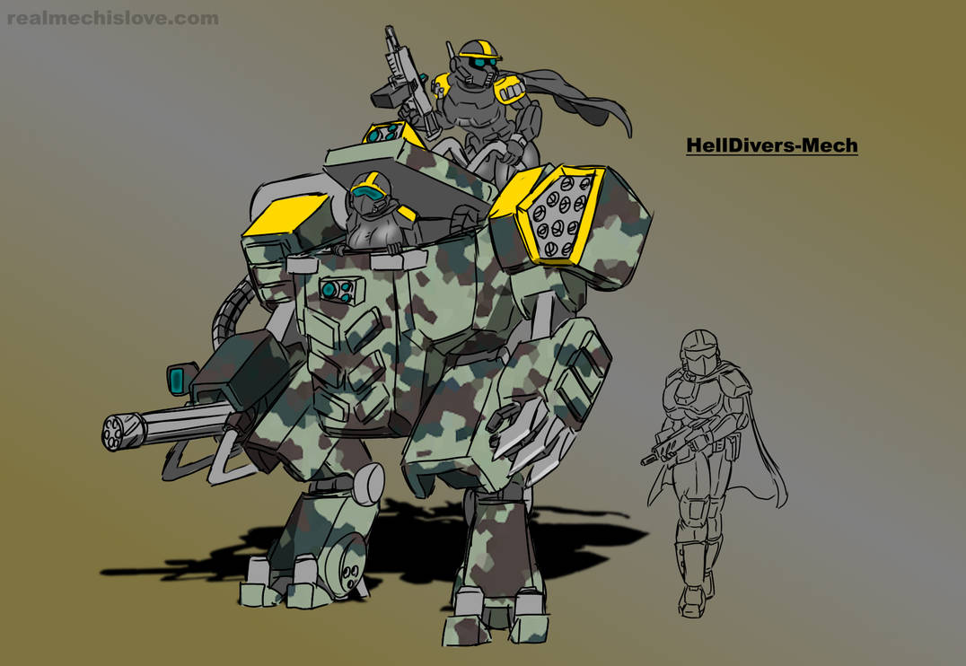Helldivers derp art-Mech by jaromcswenson on DeviantArt