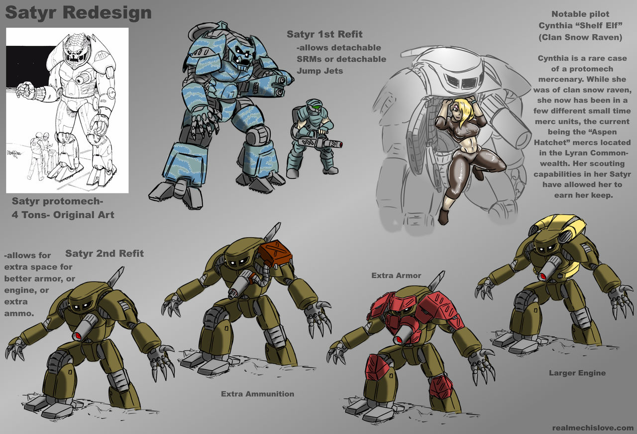 Satyr Redesign-4 ton Protomech by jaromcswenson on DeviantArt