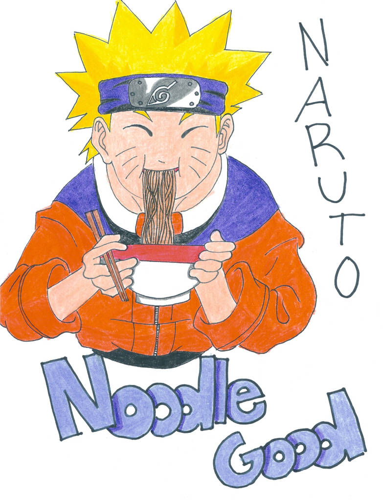 Naruto eating noodles by bigheadedfool on DeviantArt